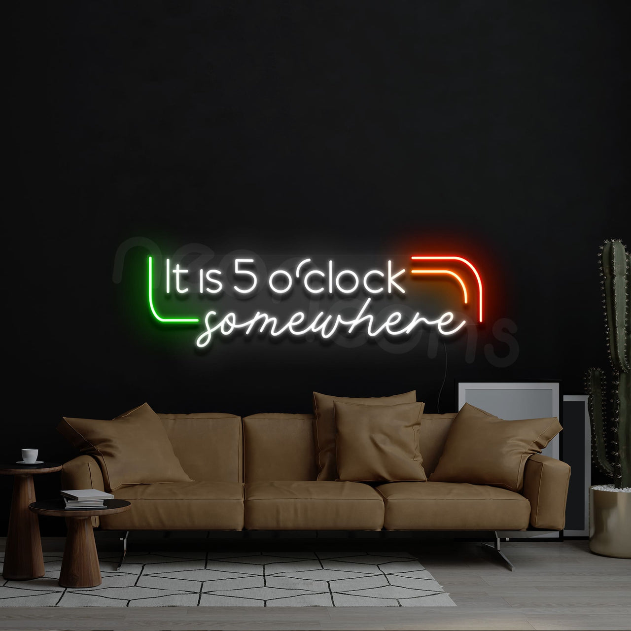 "5 o'clock " Neon Sign by Neon Icons