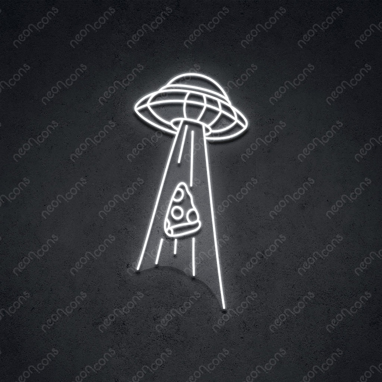 "Abducting Pizza" LED Neon