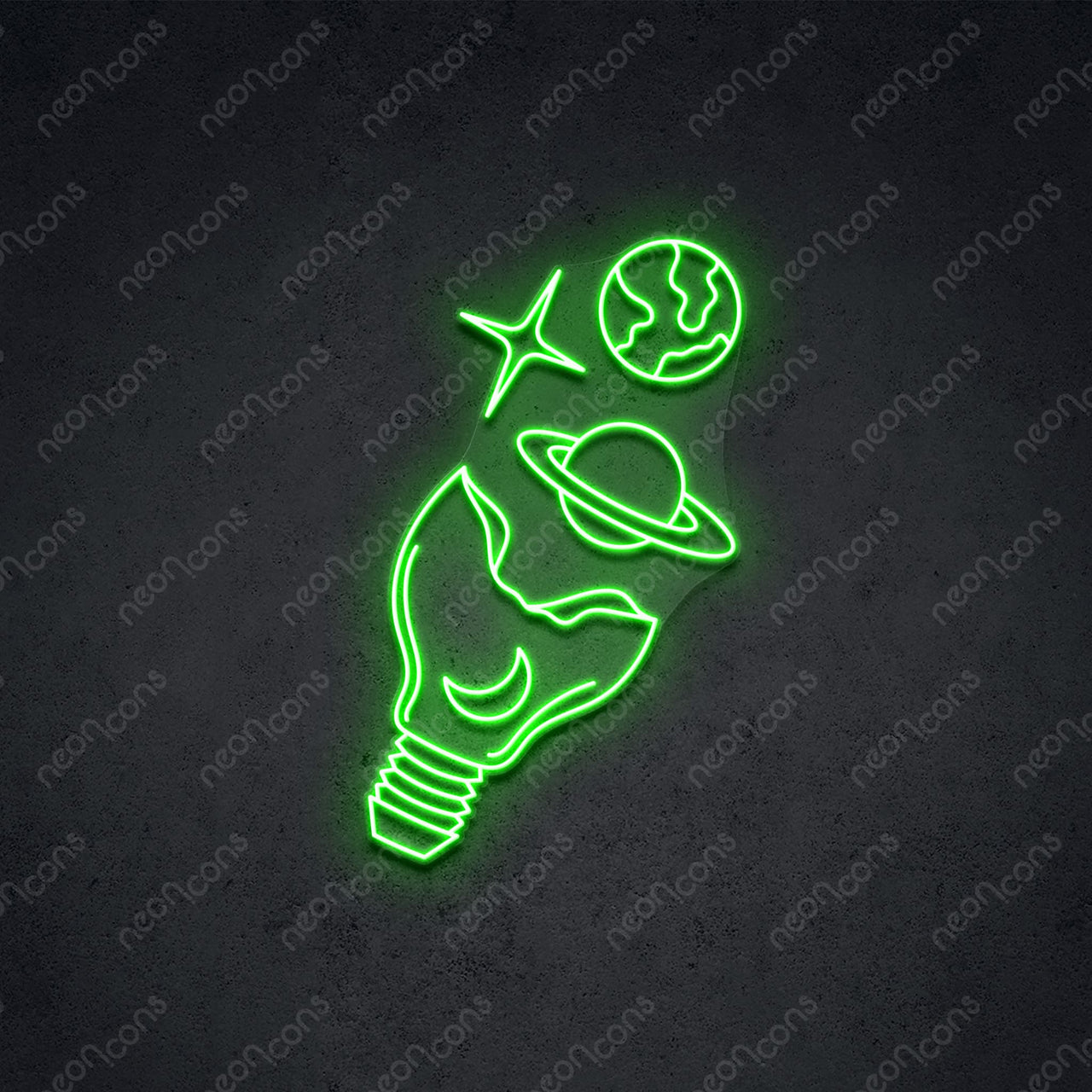 "Galactic Bulb" LED Neon