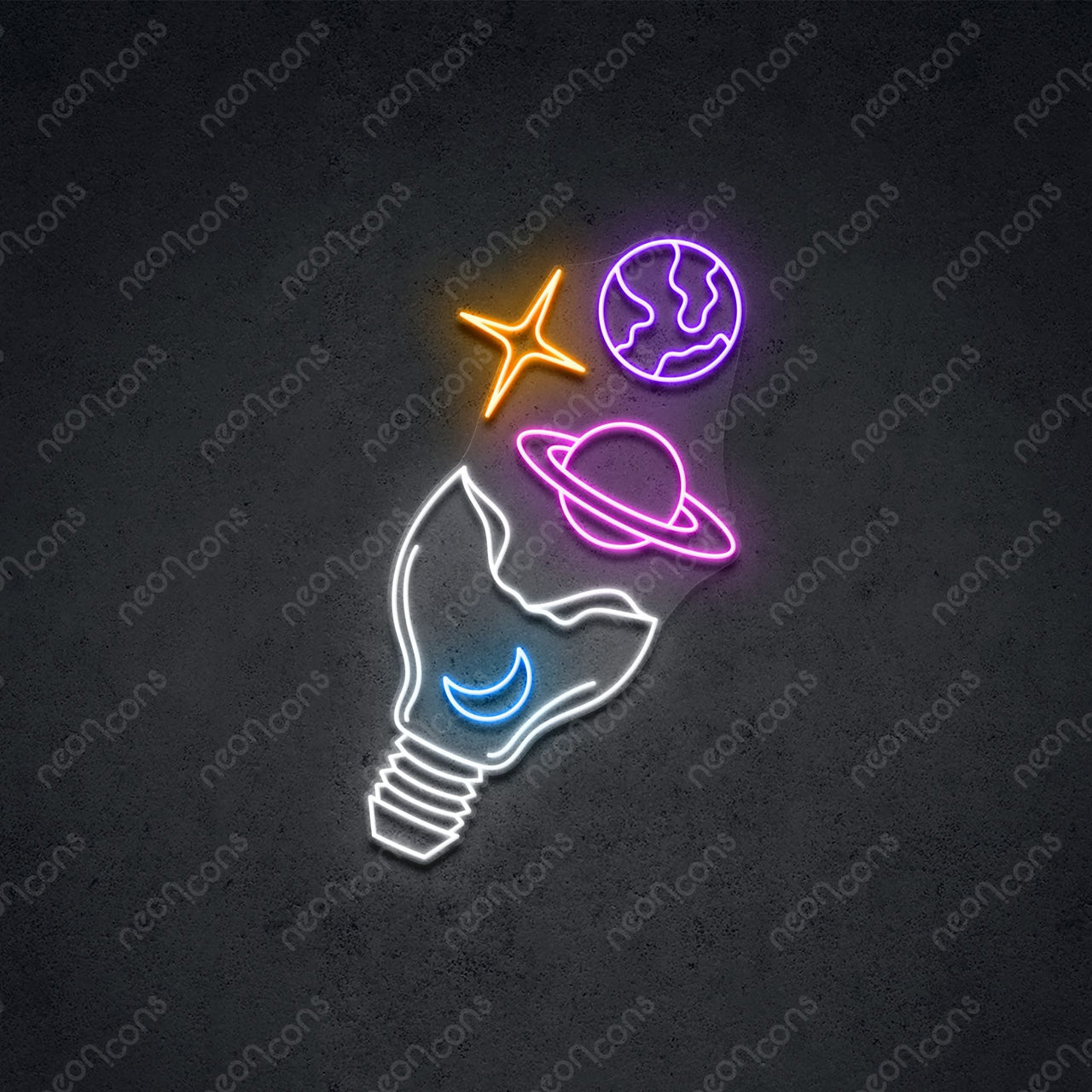"Galactic Bulb" LED Neon