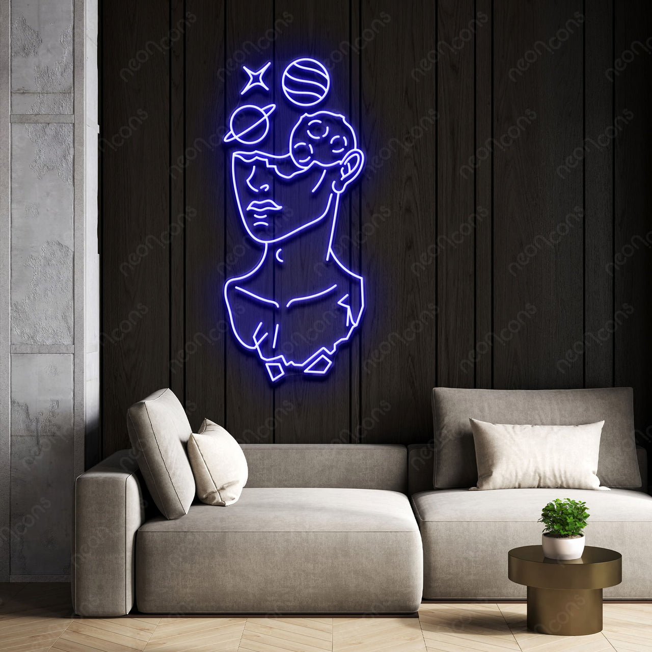 "Galactic David" LED Neon