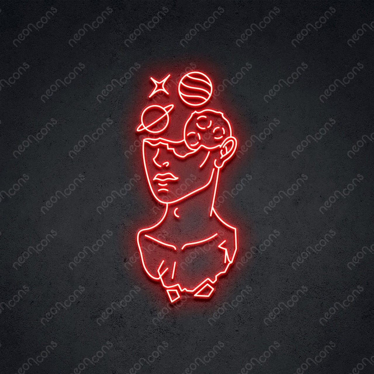 "Galactic David" LED Neon