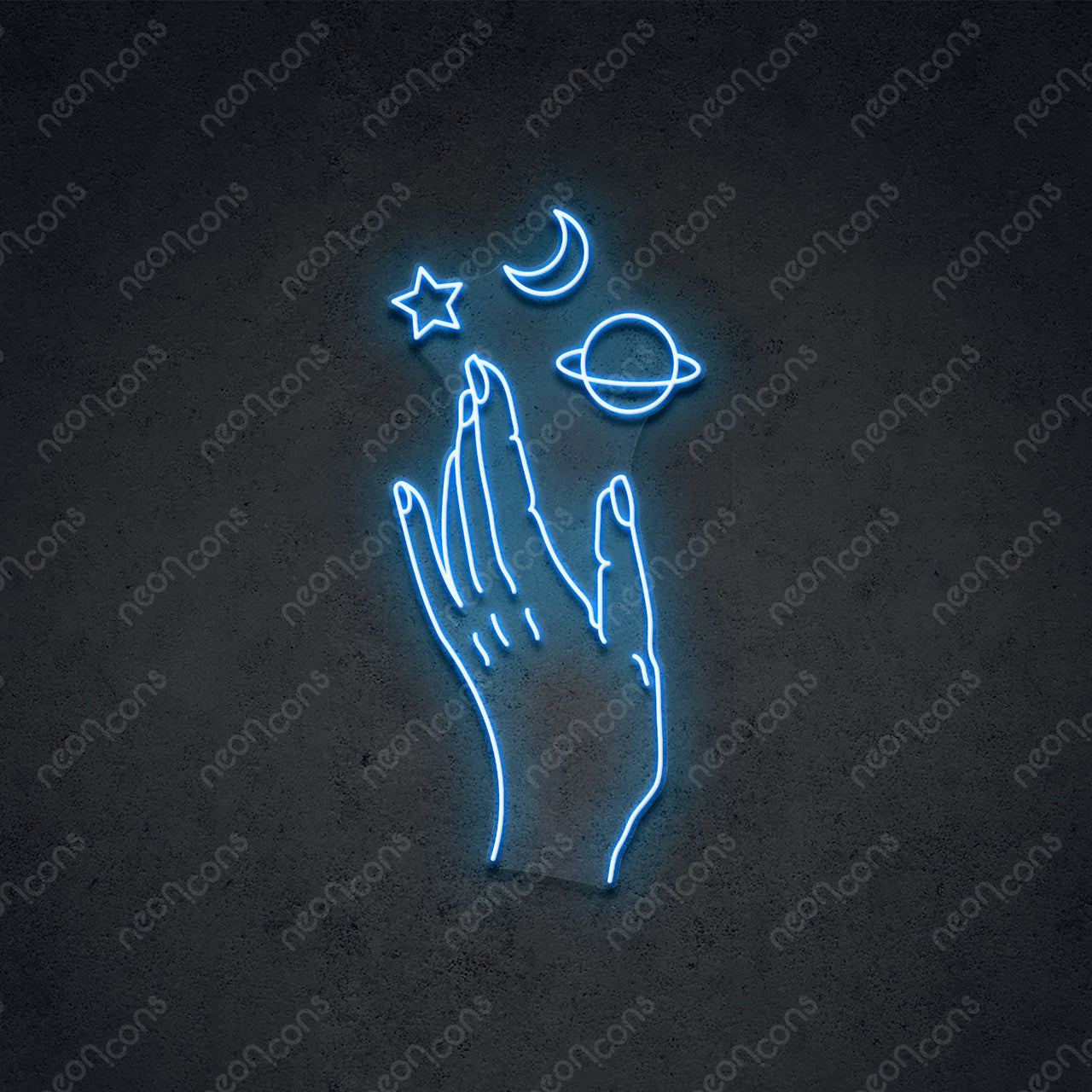 "Galaxy Hand" LED Neon