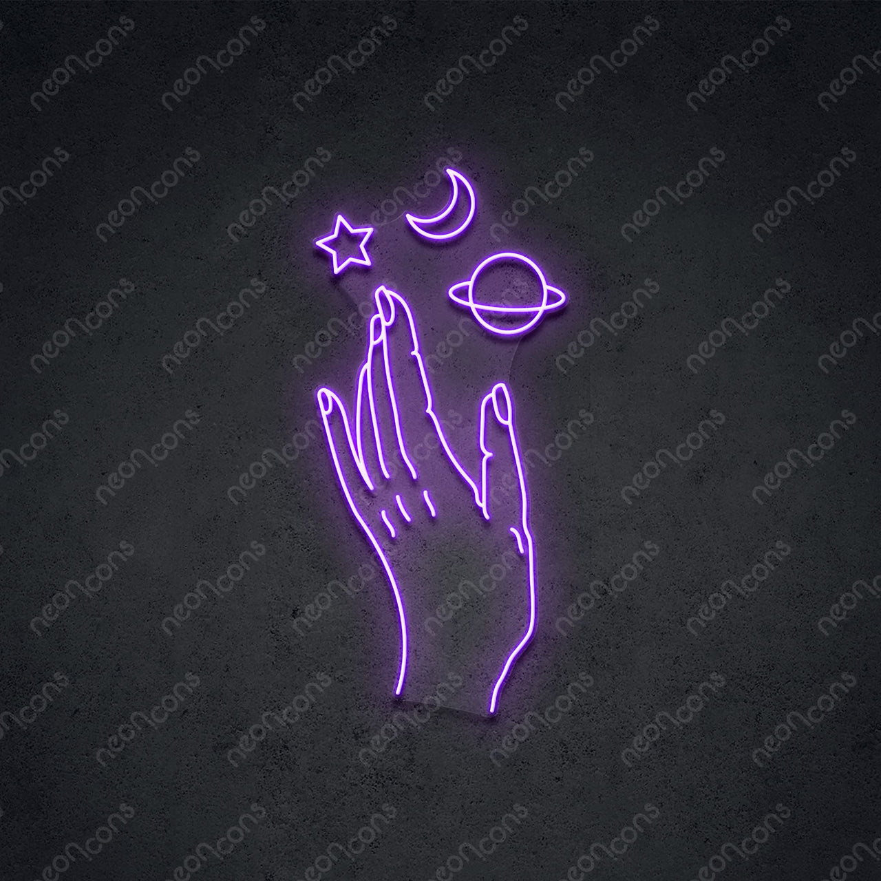 "Galaxy Hand" LED Neon