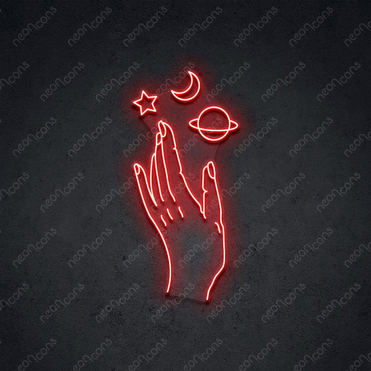 "Galaxy Hand" LED Neon