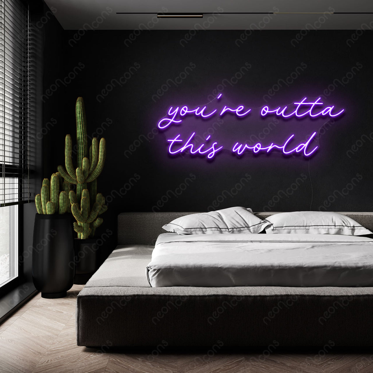 "You're Outta This World" LED Neon