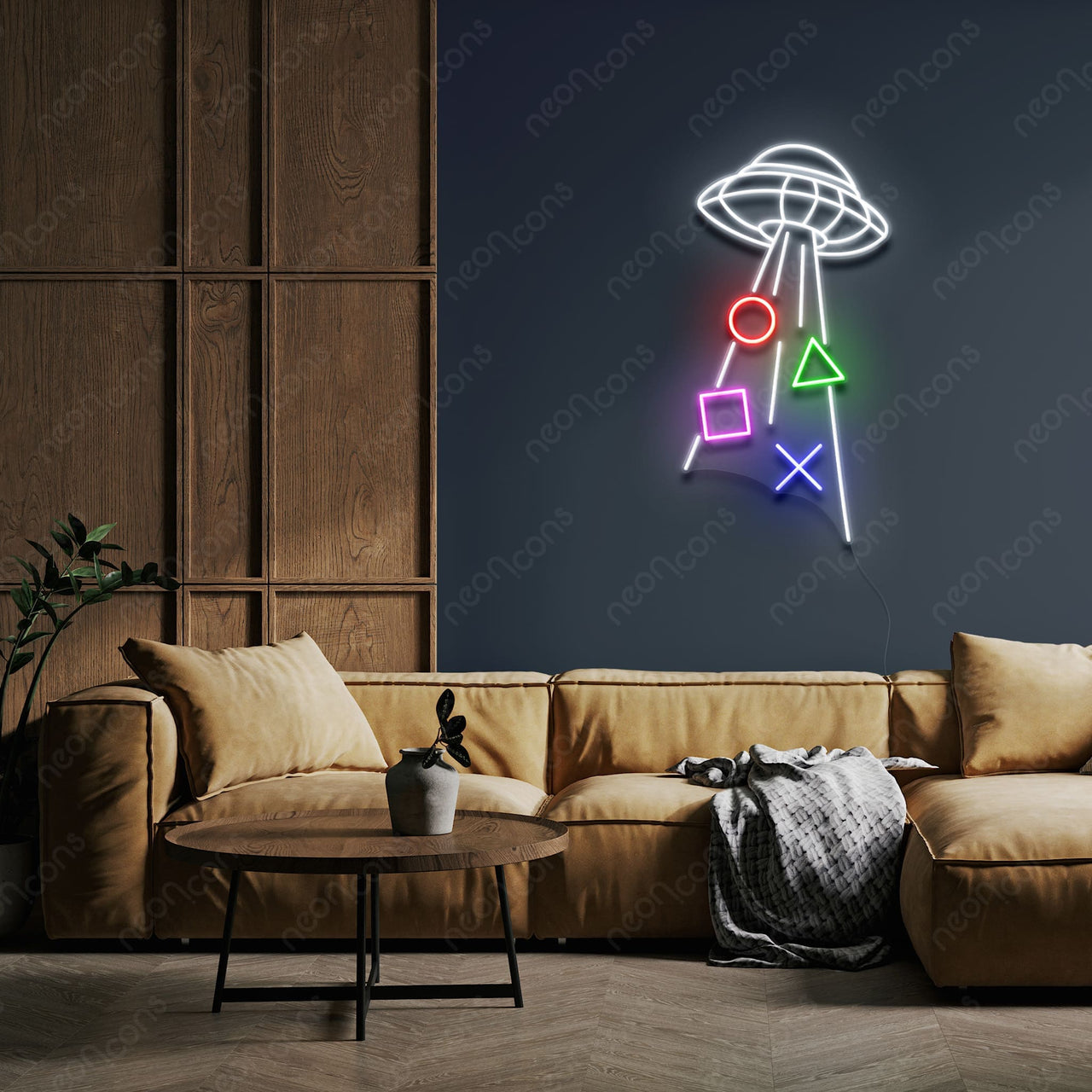 'Abducting Controls' Neon Sign by Neon Icons