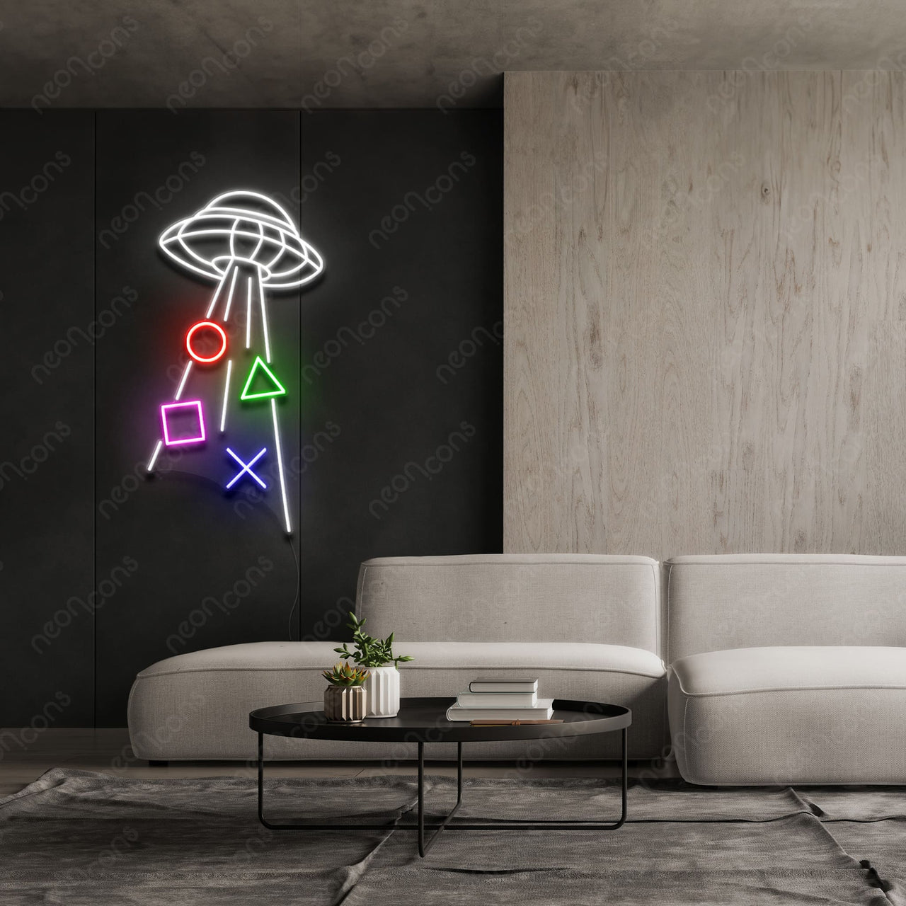'Abducting Controls' Neon Sign by Neon Icons