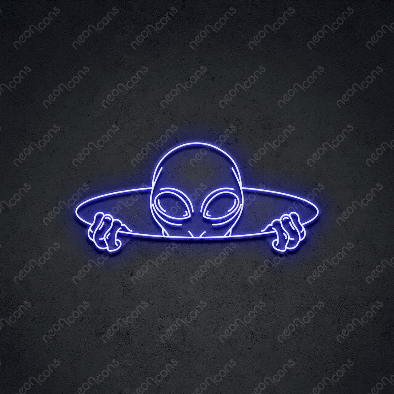 "Alien Portal" LED Neon 75cm (2.5ft) / Blue / LED Neon by Neon Icons