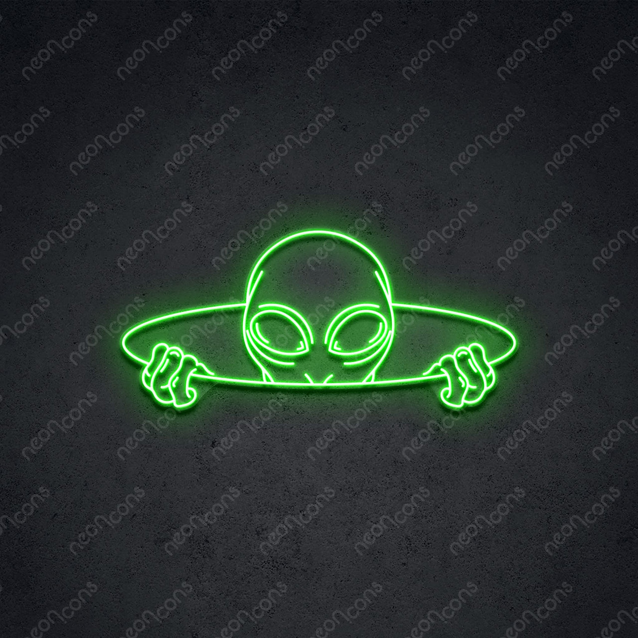 "Alien Portal" LED Neon 75cm (2.5ft) / Green / LED Neon by Neon Icons