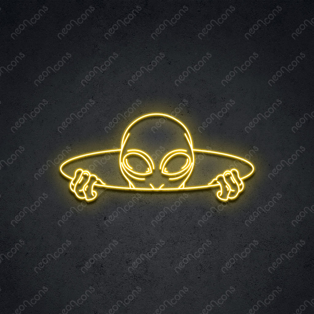 "Alien Portal" LED Neon 75cm (2.5ft) / Yellow / LED Neon by Neon Icons