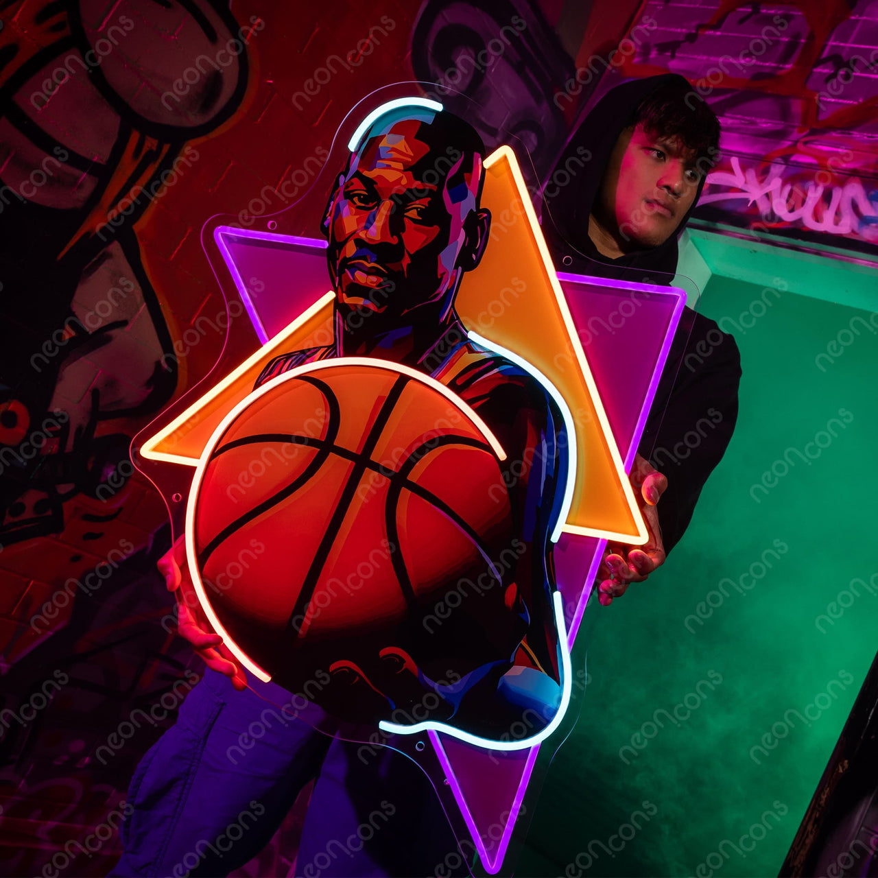 "Baller" Neon x Acrylic Artwork by Neon Icons