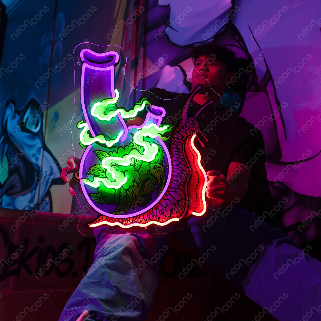 "Blaze Trail" LED Neon x Print by Neon Icons