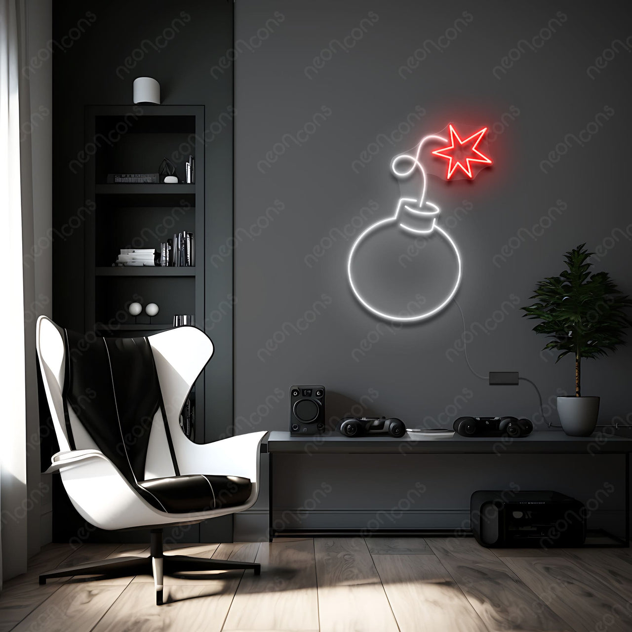 'Bombs Away' Neon Sign by Neon Icons