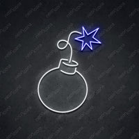 Thumbnail for 'Bombs Away' Neon Sign 45cm (1.5ft) / Blue / LED by Neon Icons