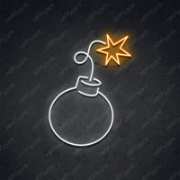 Thumbnail for 'Bombs Away' Neon Sign 45cm (1.5ft) / Orange / LED by Neon Icons