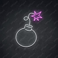 Thumbnail for 'Bombs Away' Neon Sign 45cm (1.5ft) / Pink / LED by Neon Icons