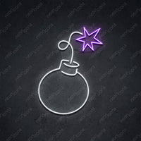 Thumbnail for 'Bombs Away' Neon Sign 45cm (1.5ft) / Purple / LED by Neon Icons