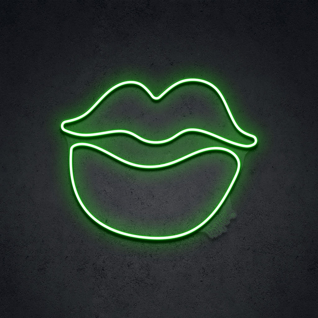 "Bratz Lips" LED Neon 45cm (1.5ft) / Green / LED Neon by Bratz