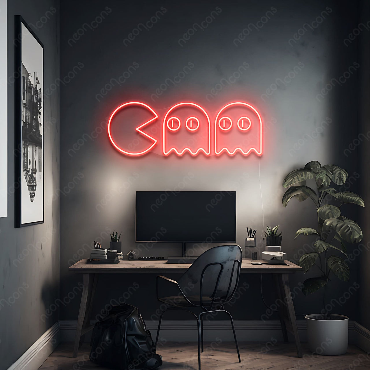 "Chasing Ghosts" LED Neon by Neon Icons