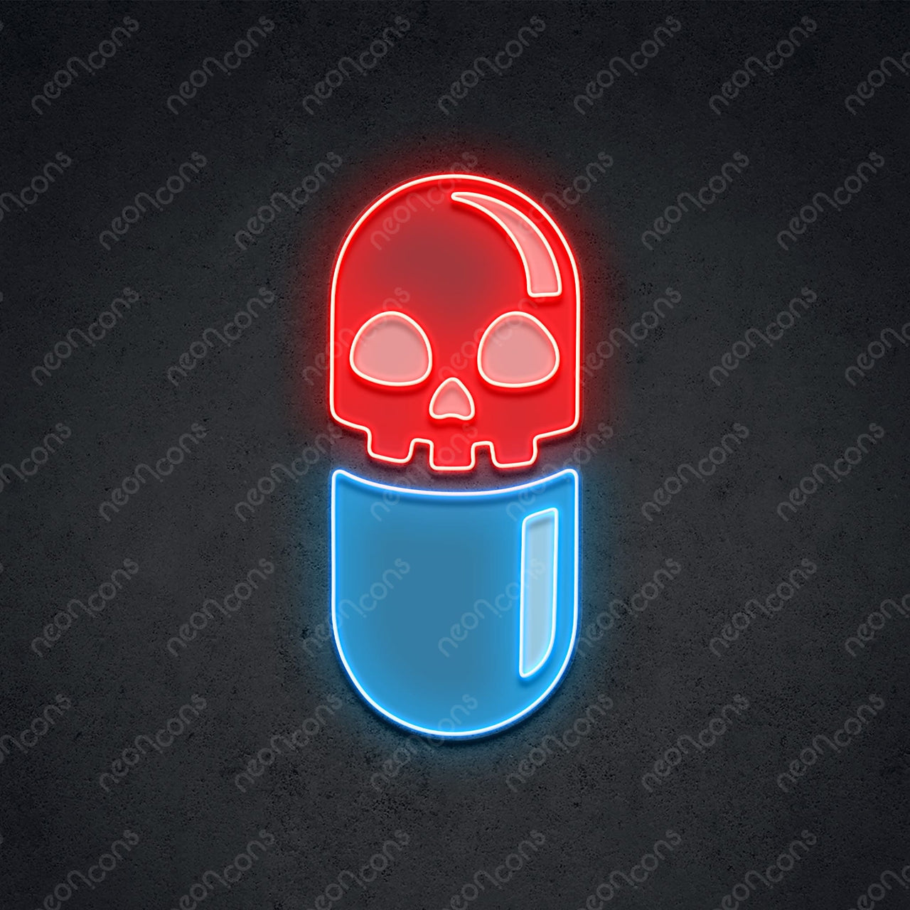 "Chill Pill" LED Neon x Print 45cm (1.5ft) / LED Neon x Print by Neon Icons