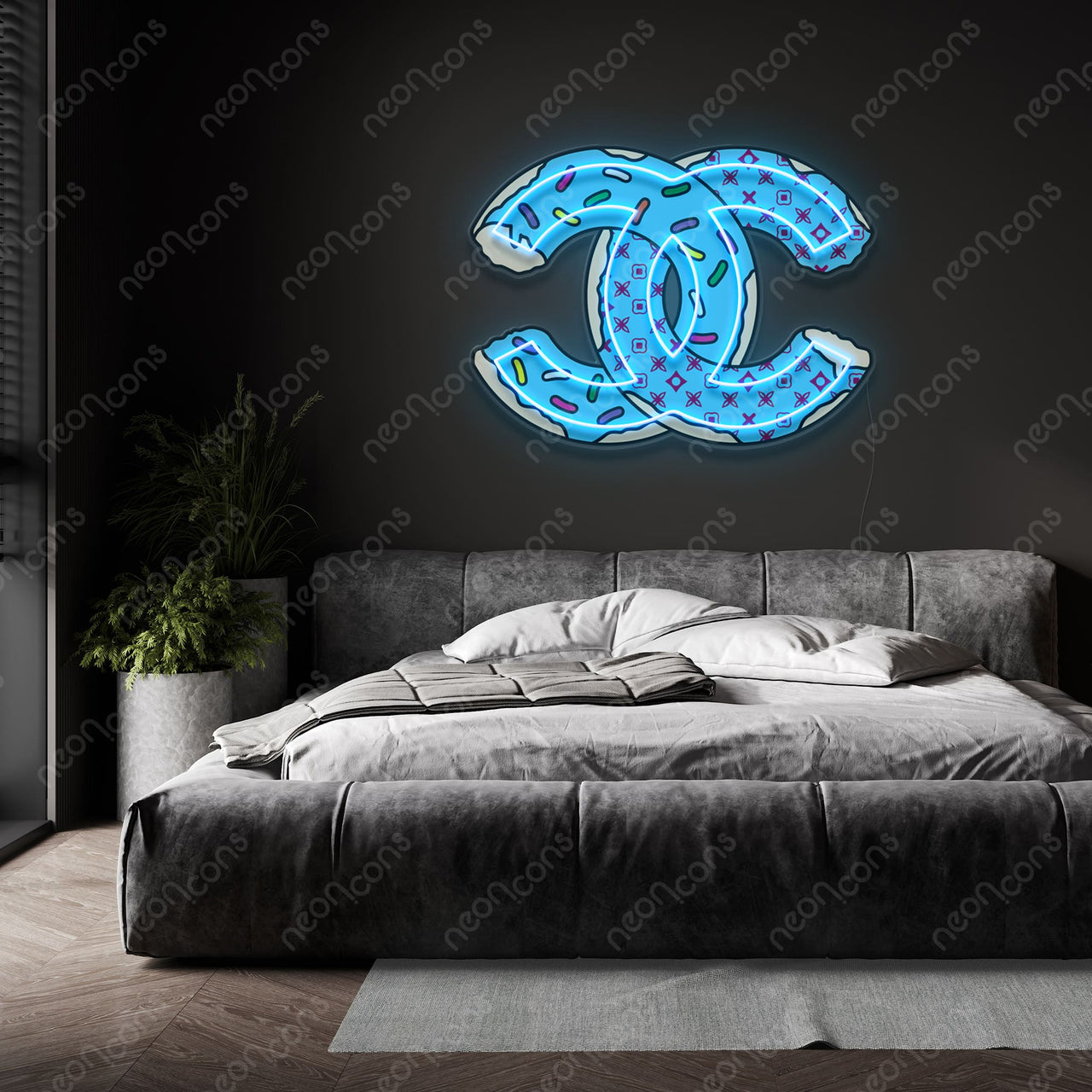 "Coco-Nut" LED Neon x Acrylic Artwork by Neon Icons