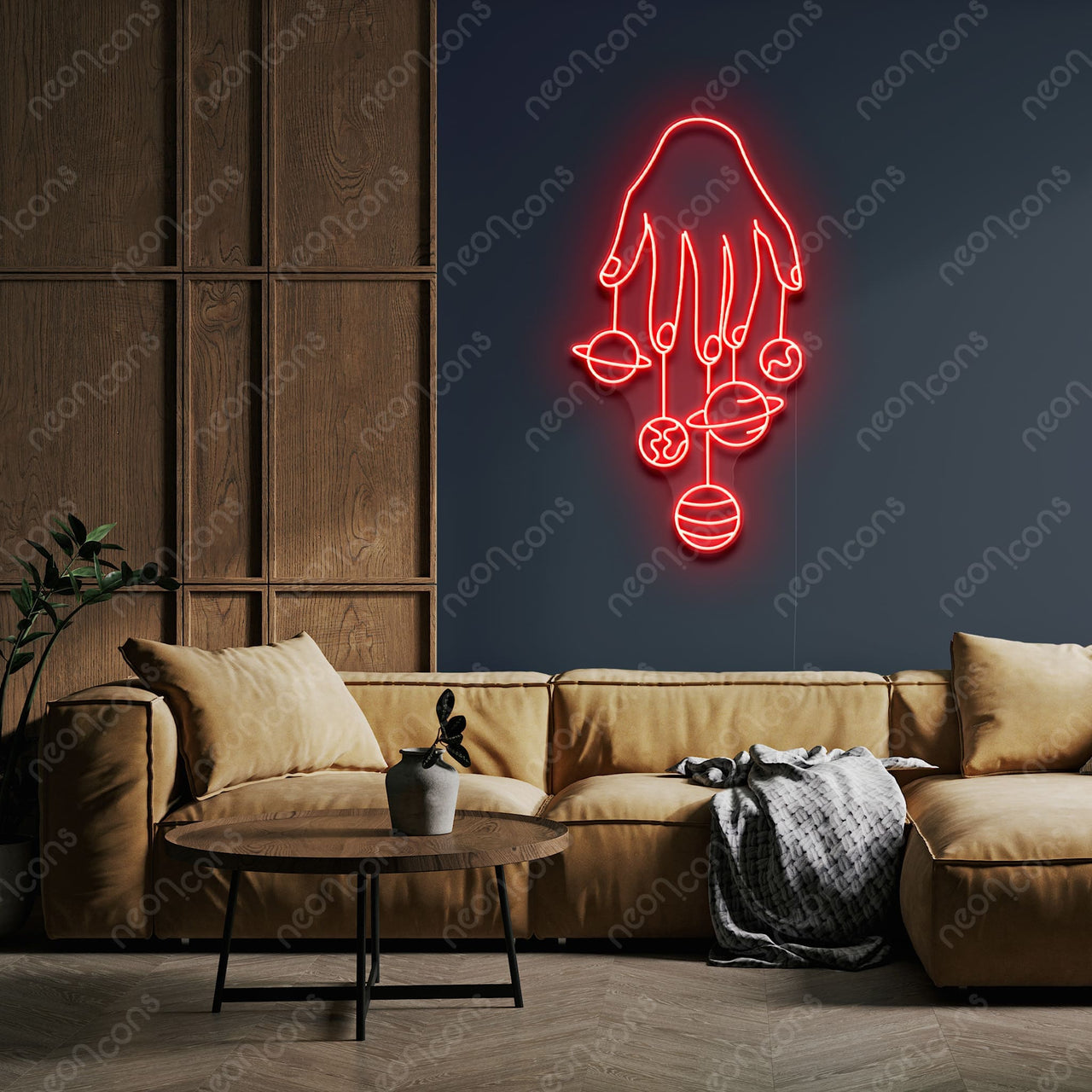 "Cosmic Hand" LED Neon by Neon Icons