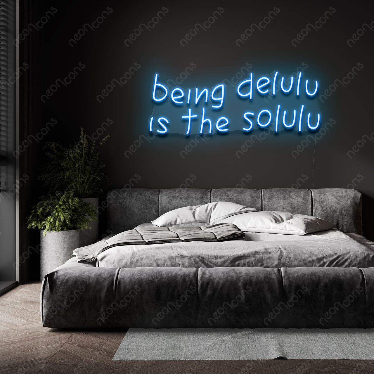 "Delulu Solulu" LED Neon by Neon Icons