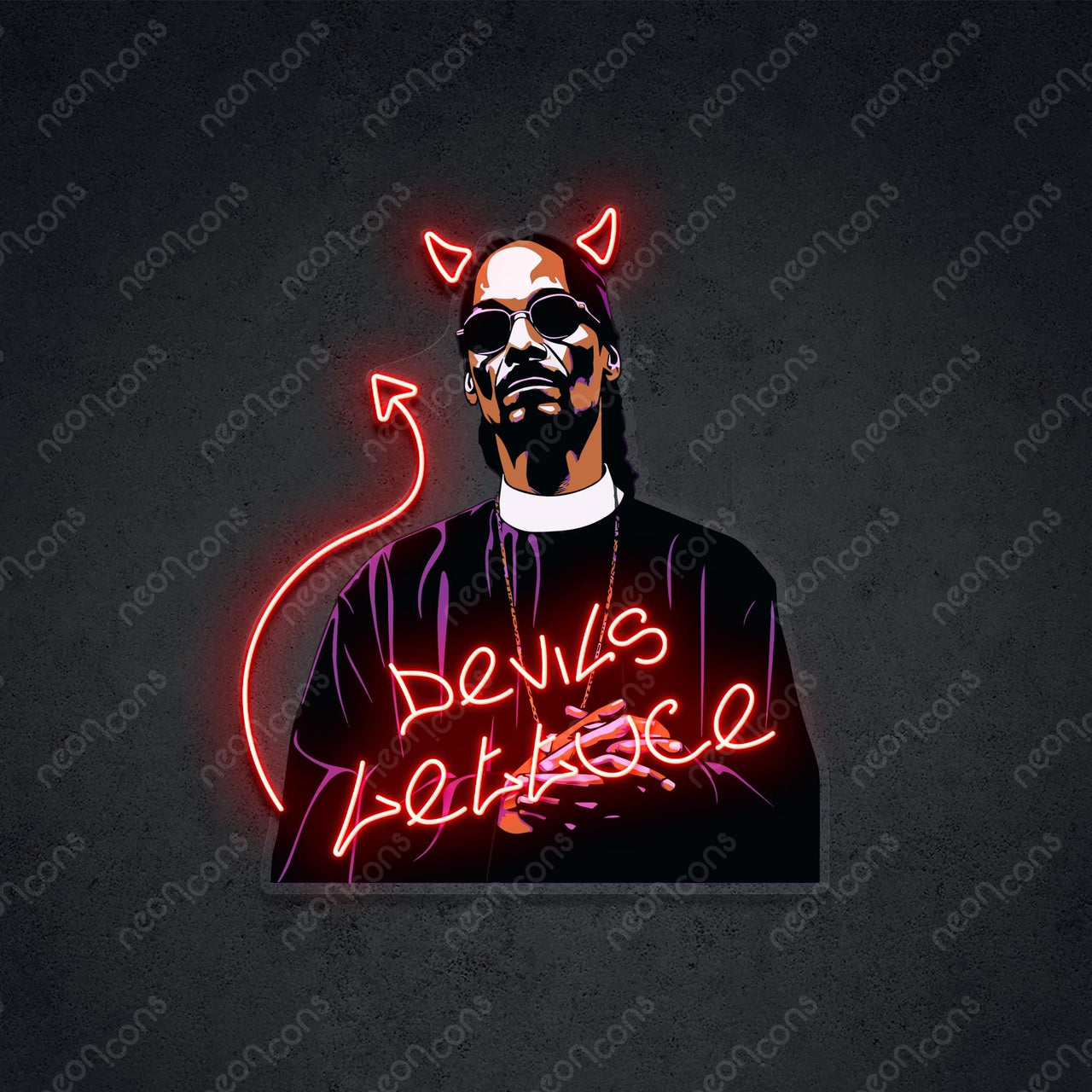 "Devils Lettuce" Neon x Acrylic Artwork by Neon Icons