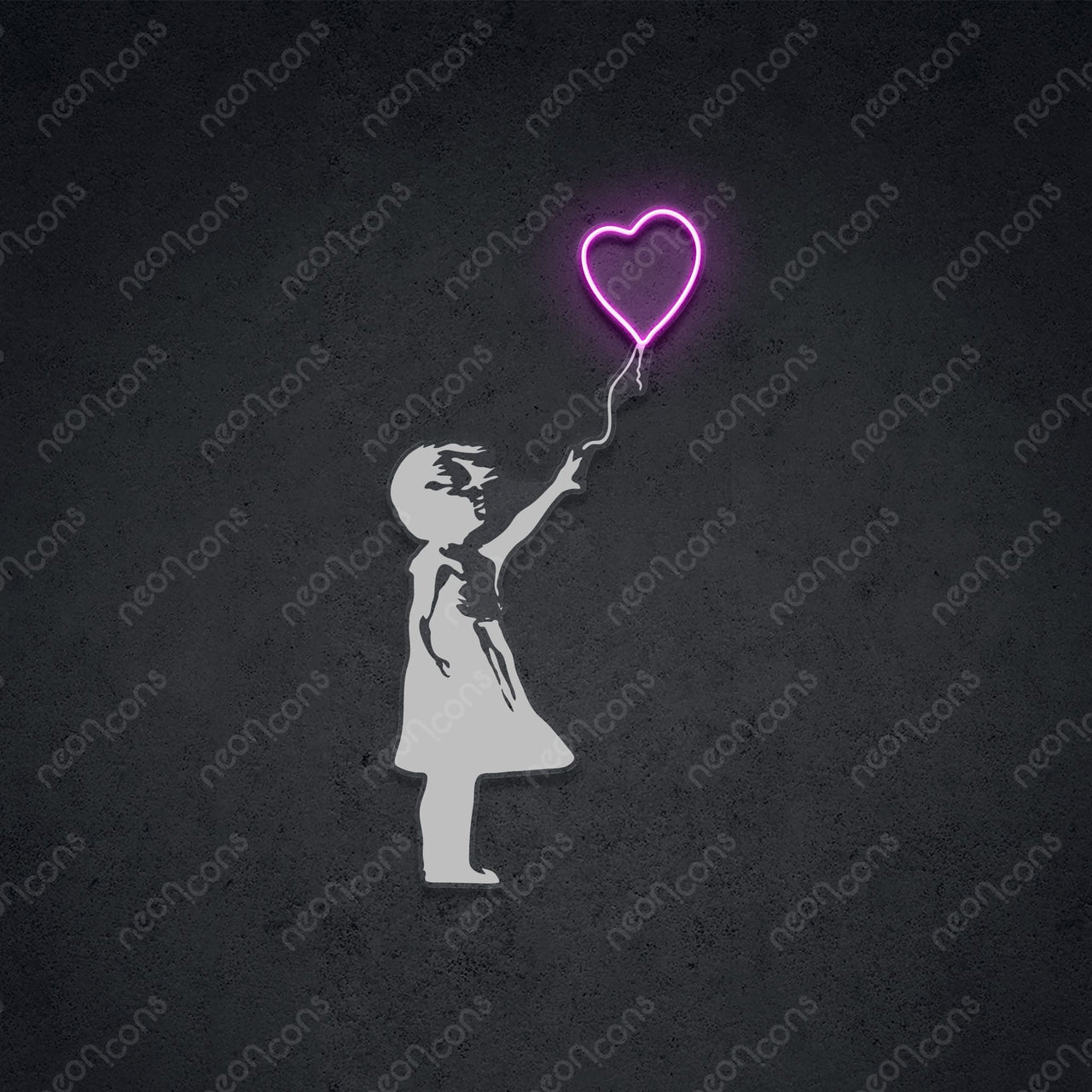 "Don't Let Go" LED Neon x Print 45cm (1.5ft) / Pink / LED Neon x Print by Neon Icons