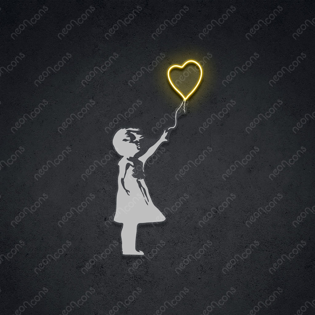 "Don't Let Go" LED Neon x Print 45cm (1.5ft) / Yellow / LED Neon x Print by Neon Icons