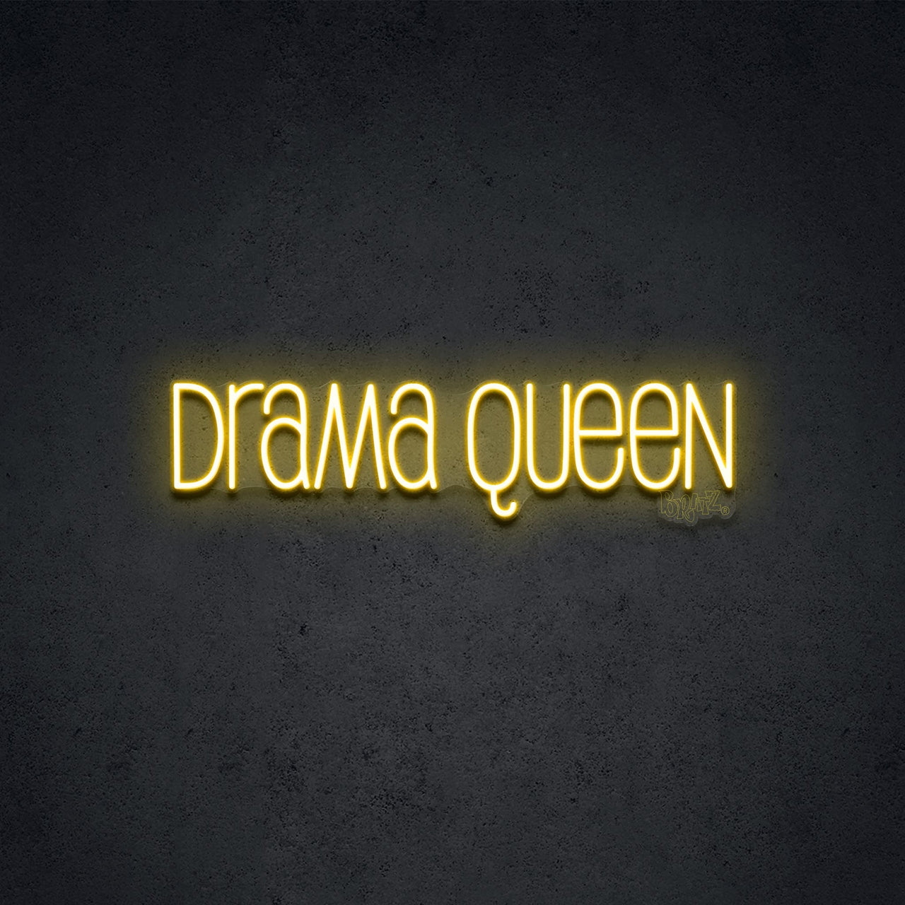 "Drama Queen by Bratz" LED Neon 60cm (2ft) / Yellow / LED Neon by Bratz