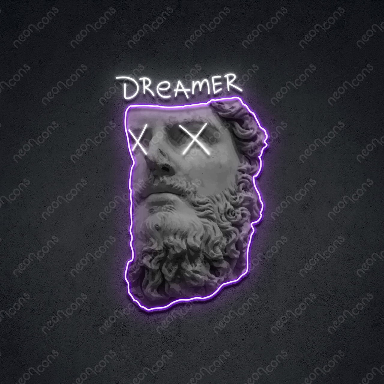 "Dreamer" LED Neon x Print 60cm (2ft) / LED Neon x Print by Neon Icons