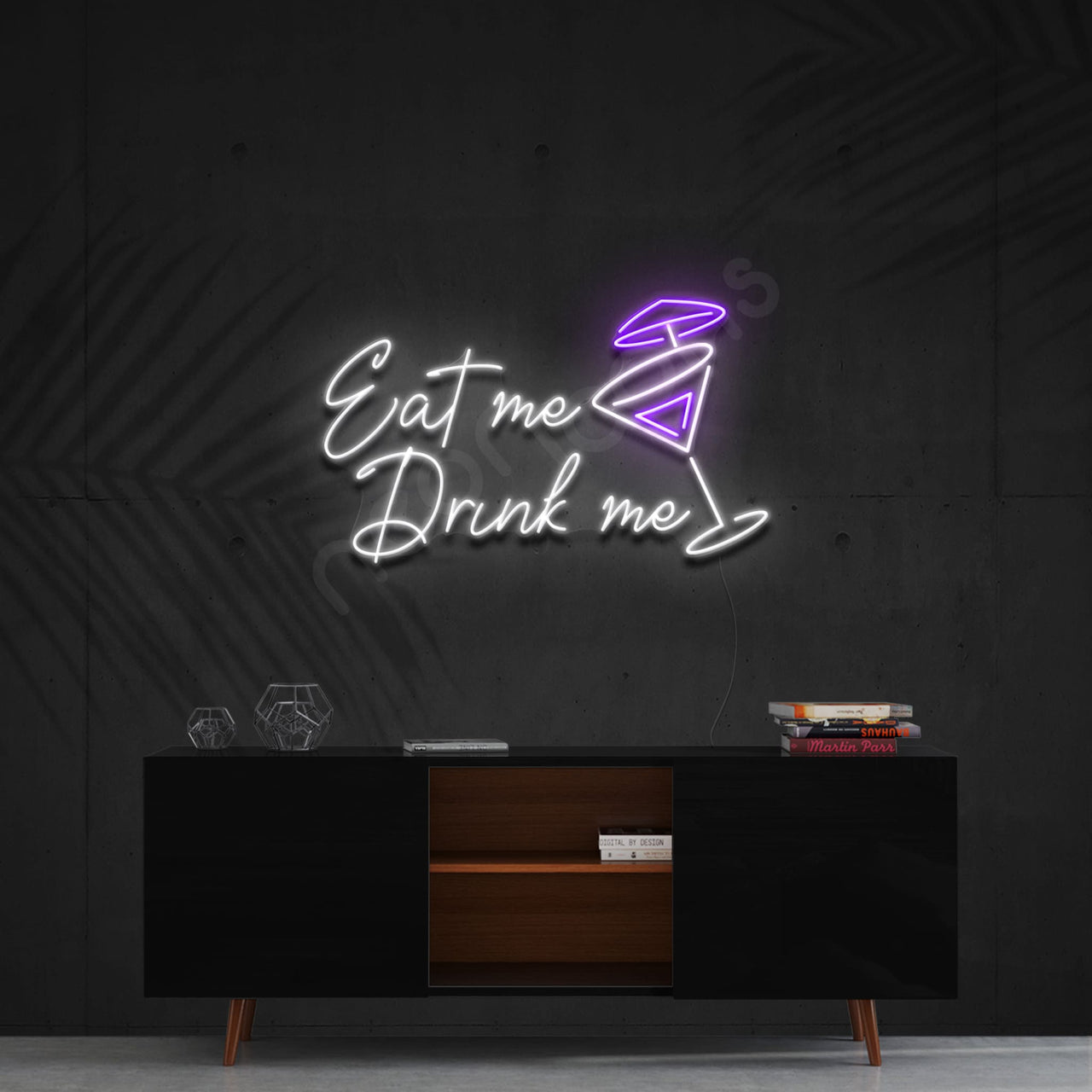 "Eat Me Drink Me" Neon Sign by Neon Icons