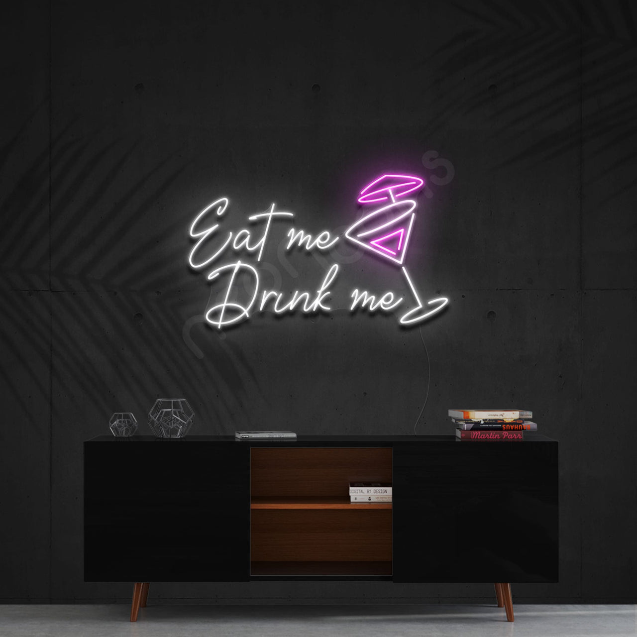 "Eat Me Drink Me" Neon Sign by Neon Icons