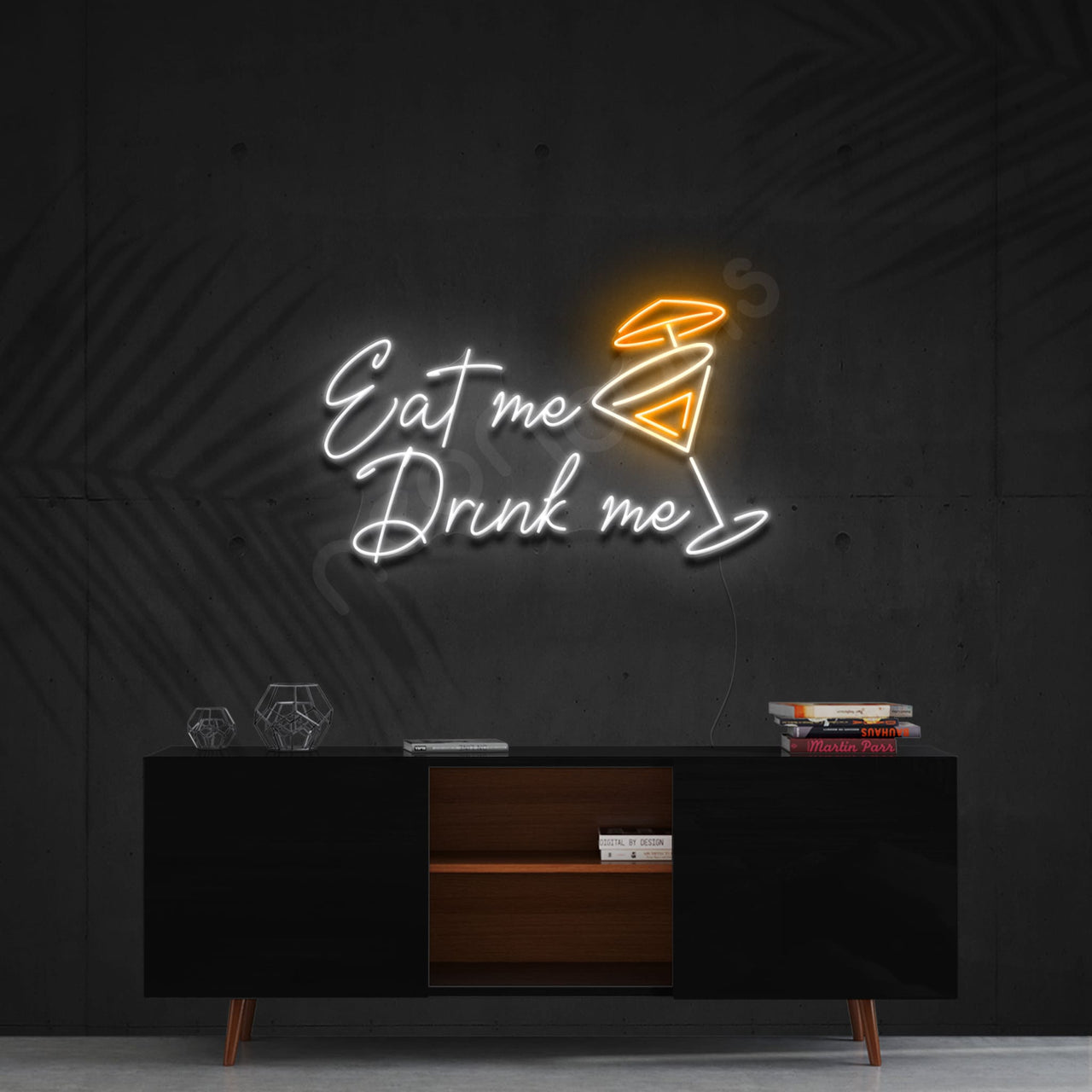 "Eat Me Drink Me" Neon Sign by Neon Icons