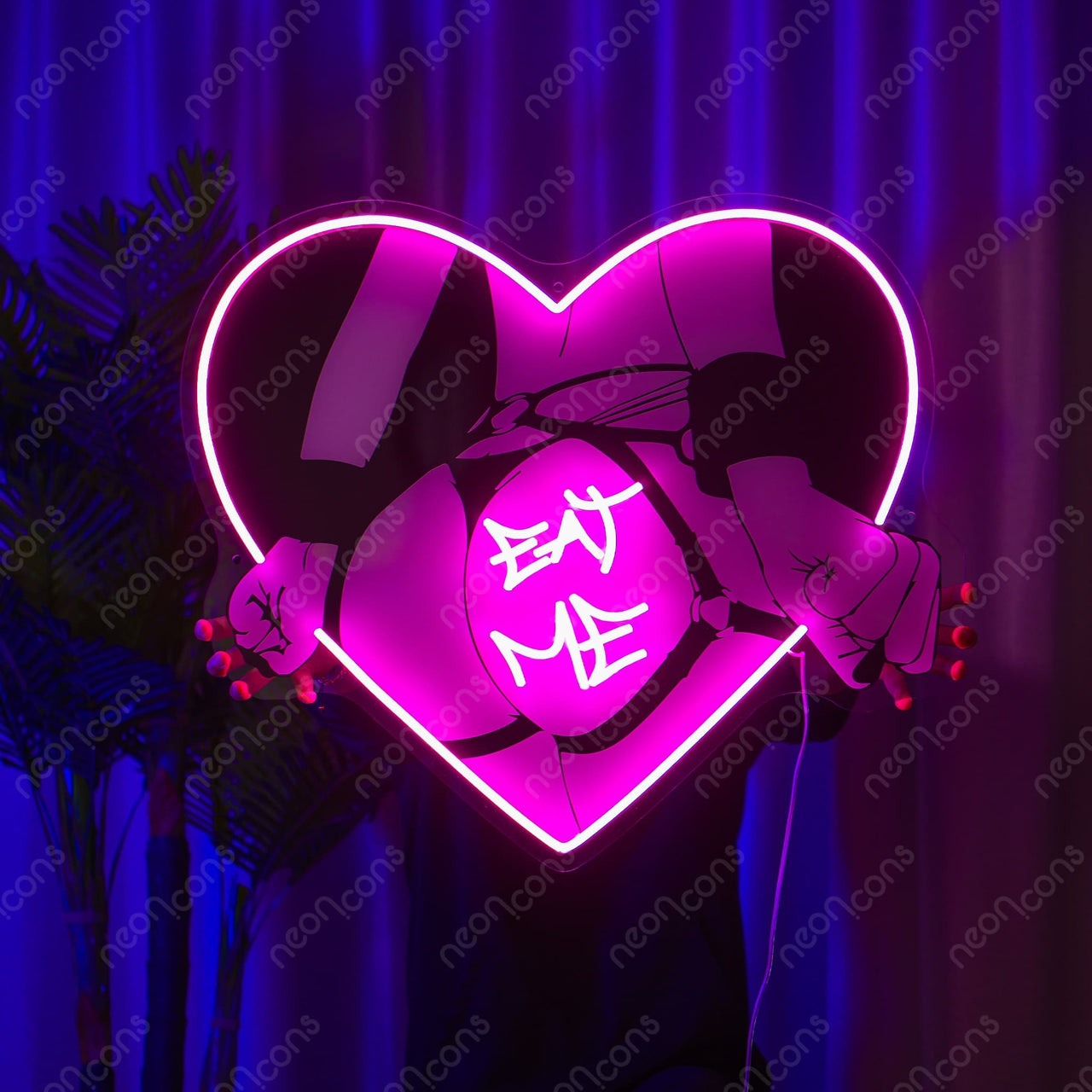 "Eat Me" LED Neon x Print by Neon Icons