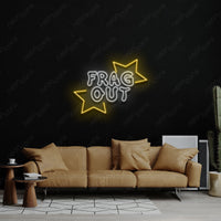 Thumbnail for 'Frag Out' Neon Sign by Neon Icons