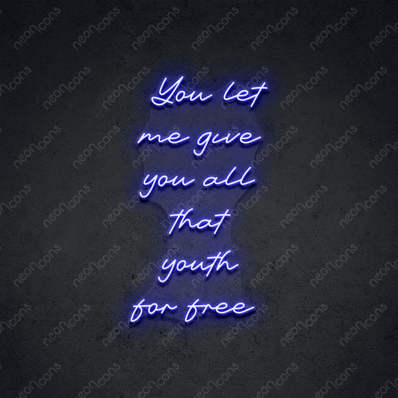 "Free Youth" Neon Sign by Neon Icons