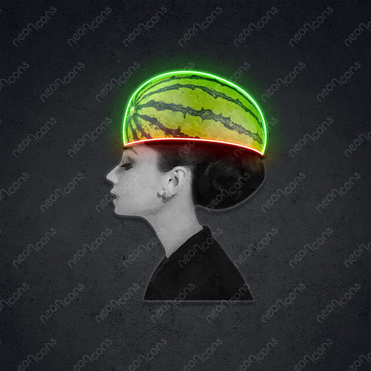 "Funny Hat" Neon x Acrylic Artwork by Neon Icons