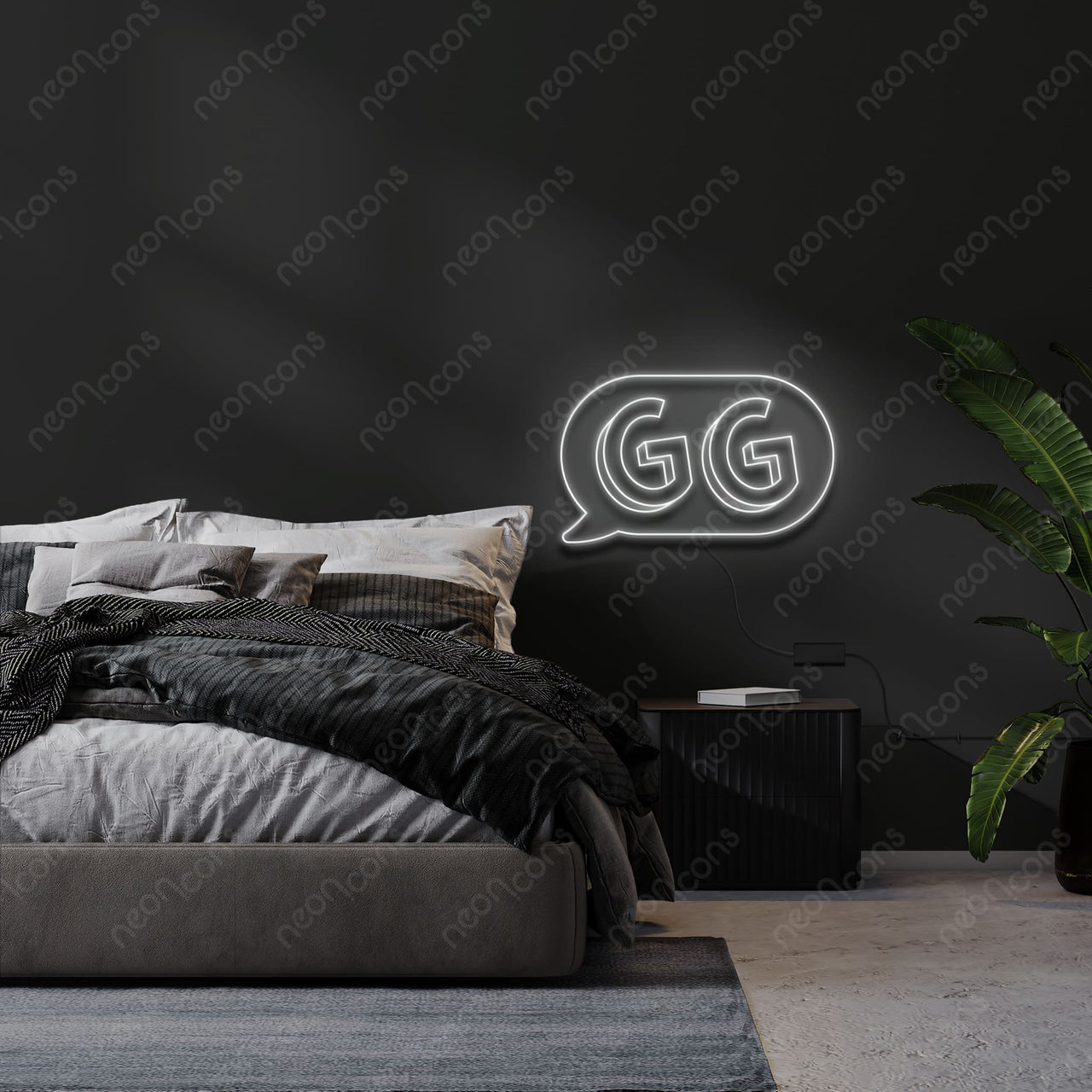 "GG In The Chat" LED Neon by Neon Icons