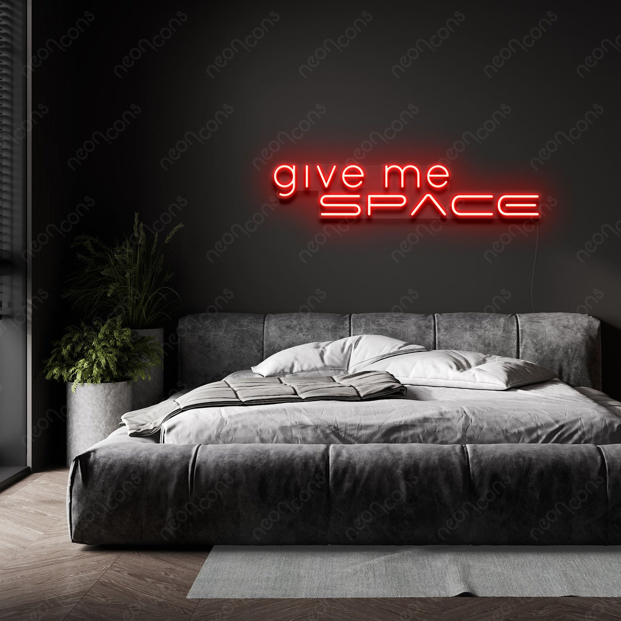 "Give Me Space" Neon Sign by Neon Icons