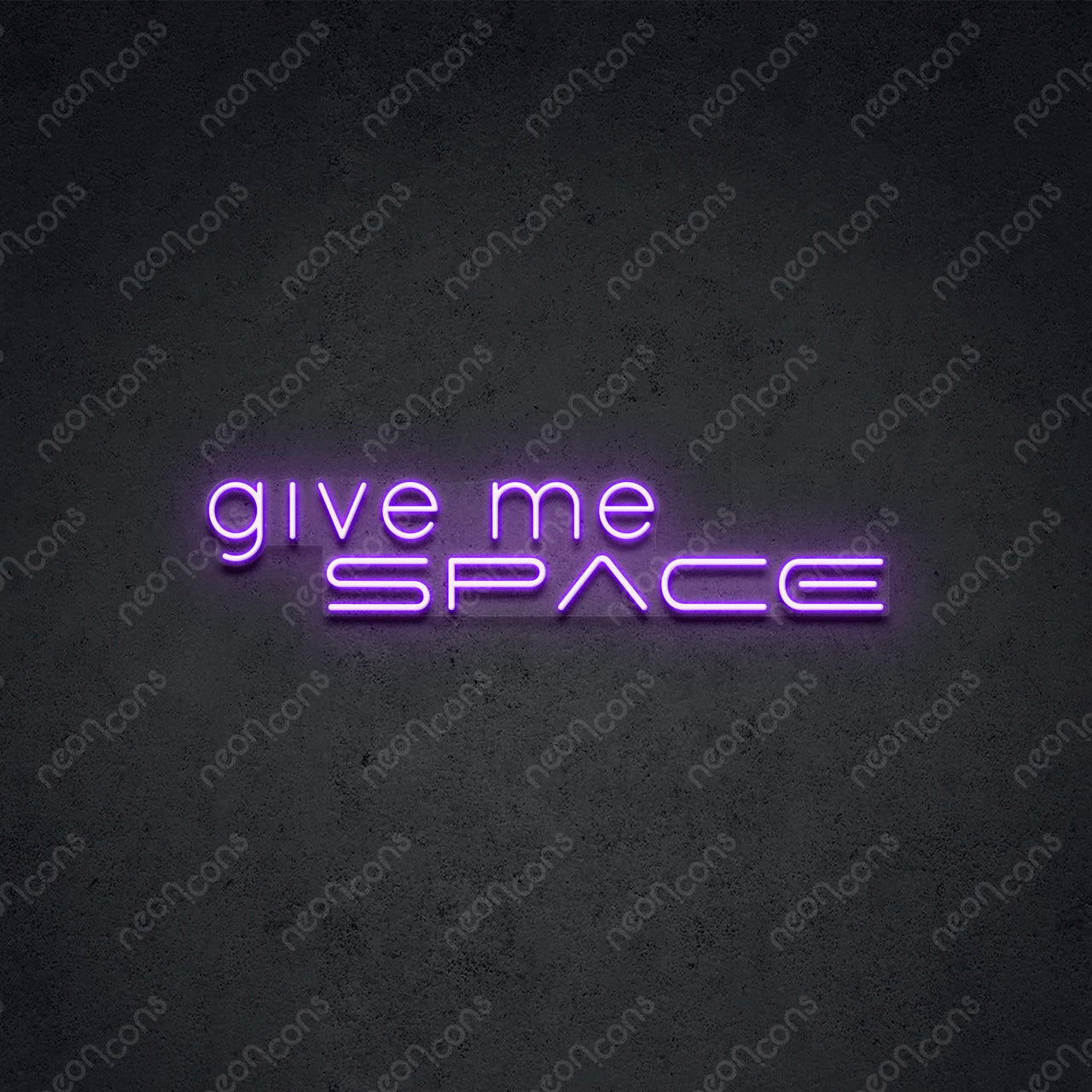 "Give Me Space" Neon Sign by Neon Icons