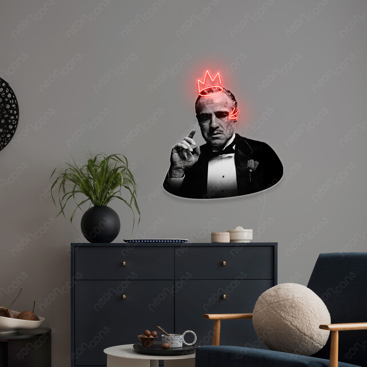 "Godfather" LED Neon x Print by Neon Icons