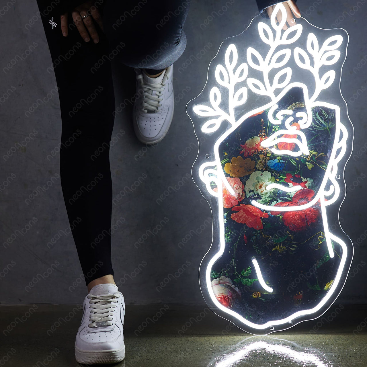 "Growth" LED Neon x Acrylic Artwork by Neon Icons