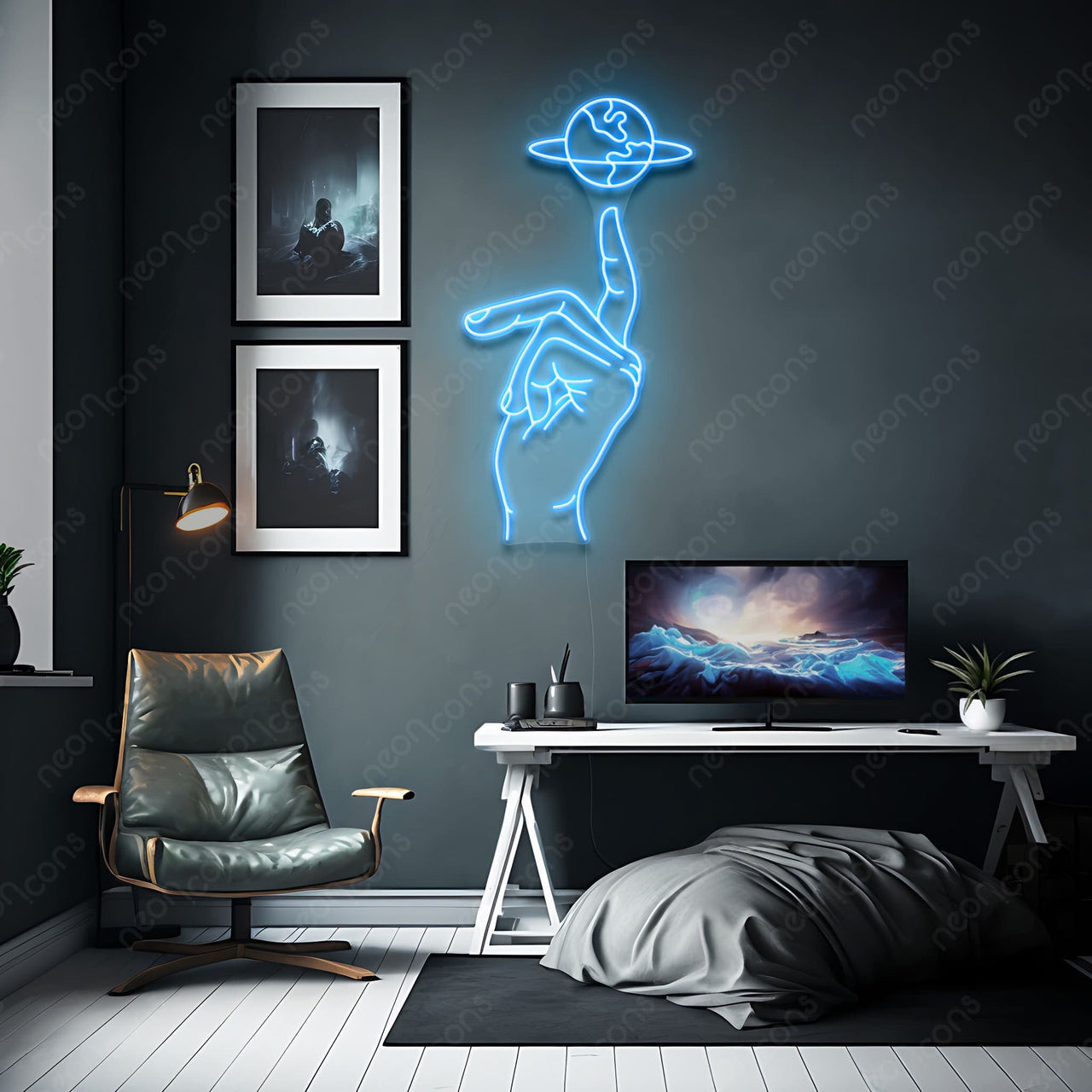 "Hand of Creation" LED Neon by Neon Icons