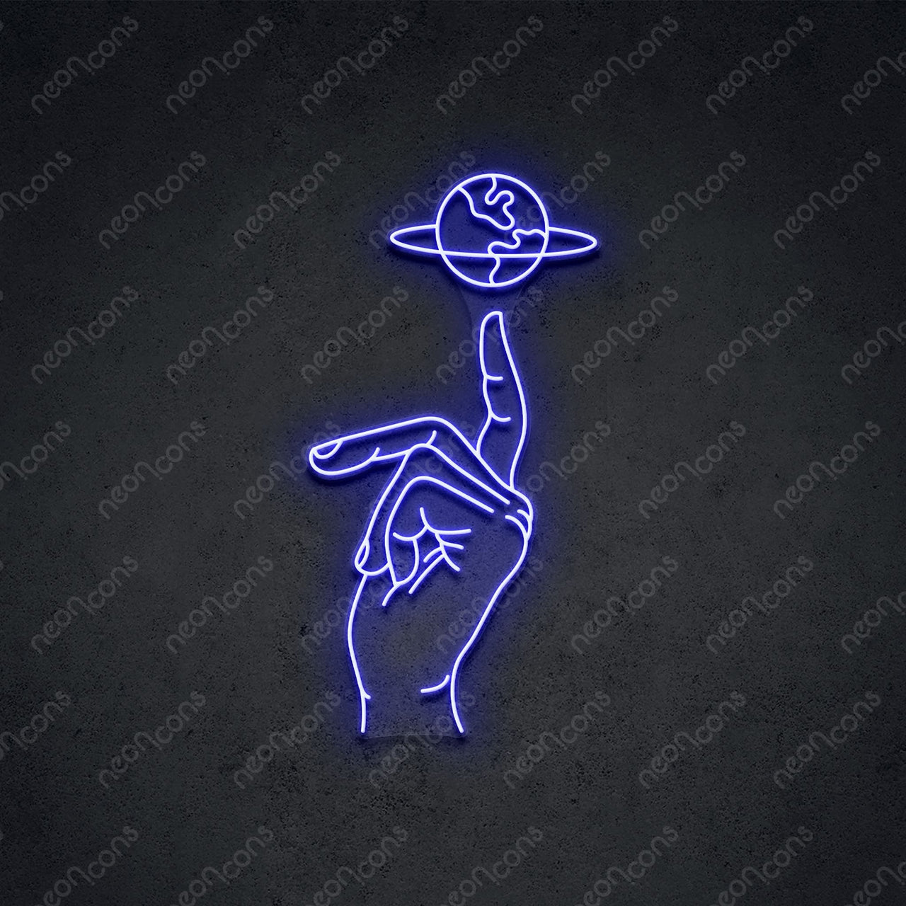 "Hand of Creation" LED Neon 60cm (2ft) / Blue / LED Neon by Neon Icons