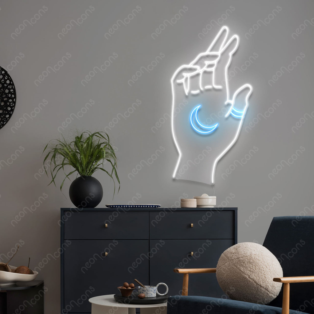 "Hand of Manifestation" LED Neon by Neon Icons