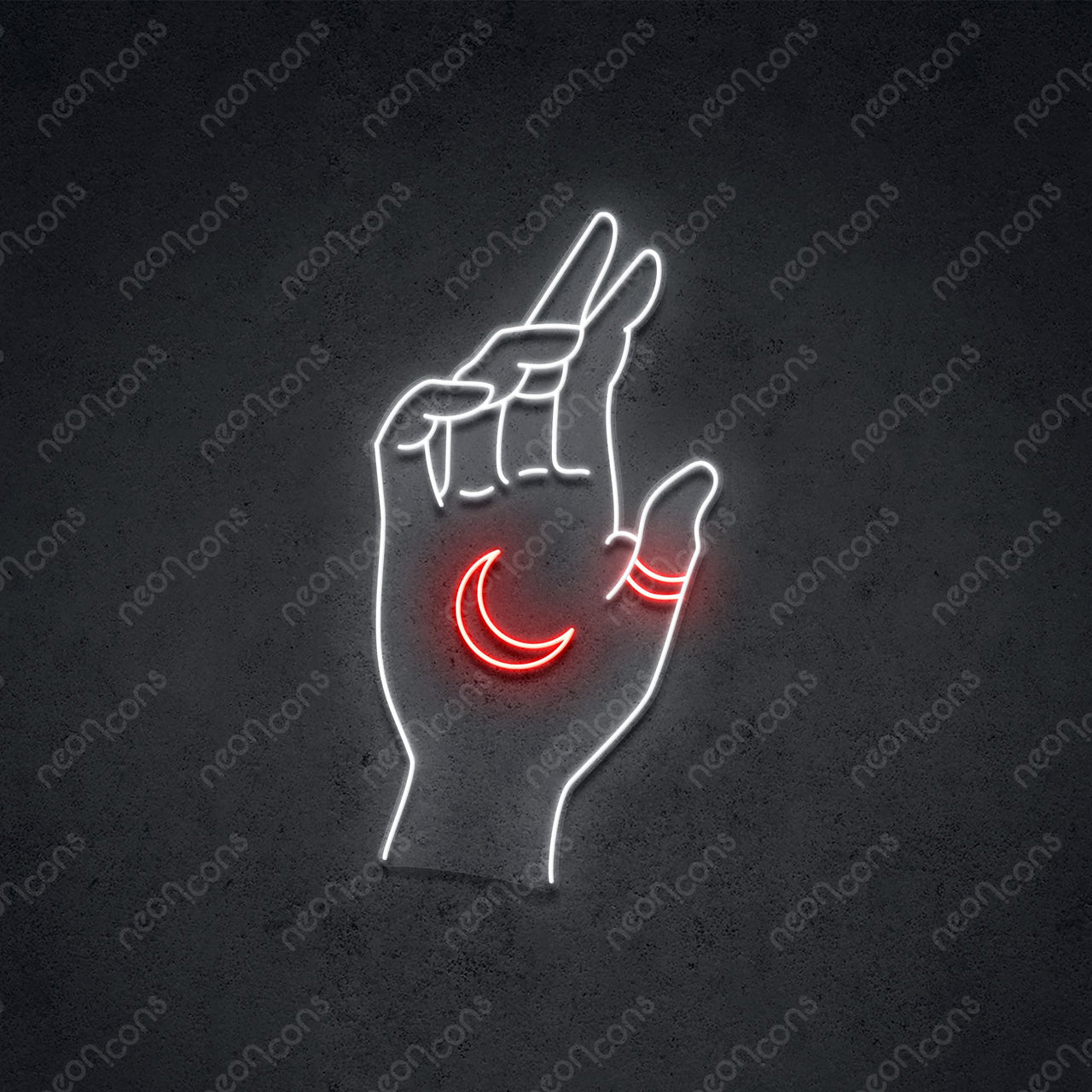 "Hand of Manifestation" LED Neon 60cm (2ft) / Red / LED Neon by Neon Icons