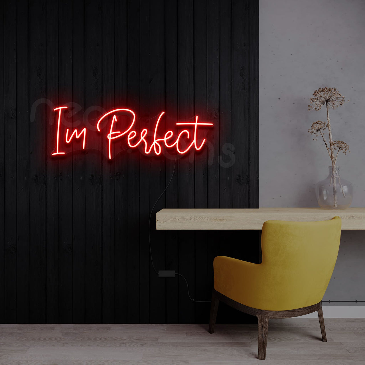 "Im Perfect" Neon Sign by Neon Icons